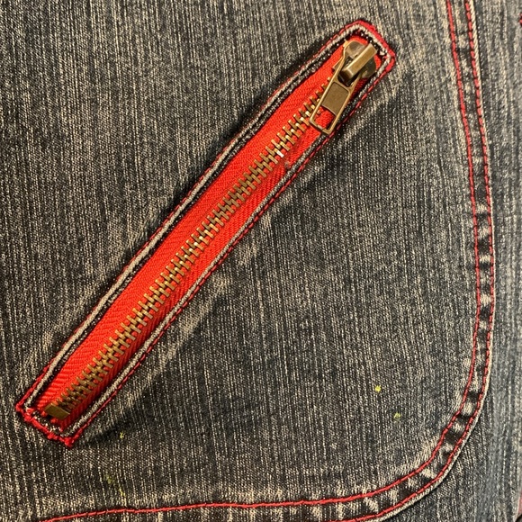 Destiny Blue Denim Jacket Red Trim Size 2X - Picture 6 of 12